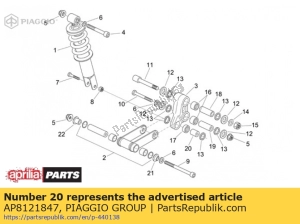 aprilia AP8121847 podwójny sworze? korbowodu - Dół