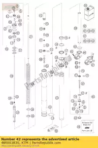 ktm 48600383S screw sleeve m29,3x1 l=90 cpl. - Bottom side