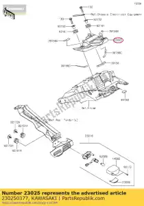 kawasaki 230250377 lamp-tail,led,ccc zr1000hjf - Bottom side