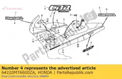 Here you can order the mark fr up *type1* from Honda, with part number 64220MT6600ZA: