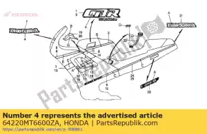 Honda 64220MT6600ZA markeer fr * type1 * - Onderkant