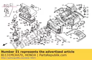 Honda 81131MCAA70 painel, fr. tronco - Lado inferior