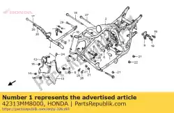 Qui puoi ordinare colletto, rr. Gancio motore da Honda , con numero parte 42313MM8000: