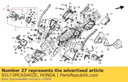 Here you can order the no description available at the moment from Honda, with part number 83173MCAS40ZE: