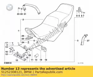 bmw 51252308121 retainer spring (to 08/1993) - Bottom side