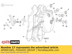 Aprilia AP0841685, Screw w/flange, OEM: Aprilia AP0841685