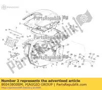 86043800BM, Piaggio Group, Compartm elmetto.proteggere. aprilia  mana na zd4rc000, zd4rca00, zd4rc001, zd4rcc00 zd4rcb00, zd4rcc01, zd4rce00 850 2007 2008 2009 2010 2011 2016, Nuovo