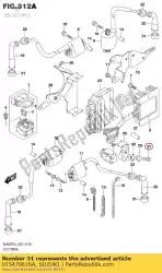 Here you can order the bolt from Suzuki, with part number 015470616A: