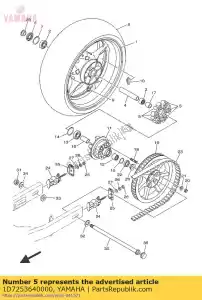 yamaha 1D7253640000 damper - Bottom side