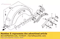 80100MBA661ZB, Honda, guardabarros comp., rr. * nh1 * honda vt shadow aero c2 c black widow dc vt750c 750 , Nuevo