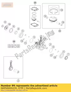 ktm 00050000230 zestaw t?oka ii - Dół