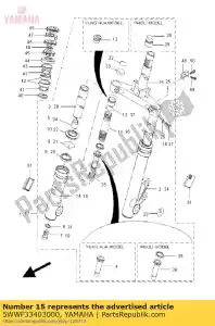 yamaha 5WWF33403000 onder beugel comp. - Onderkant