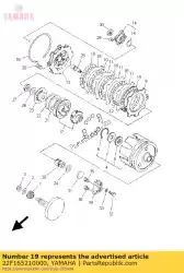 Aqui você pode pedir o placa, fricção em Yamaha , com o número da peça 22F165210000: