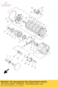 yamaha 22F165210000 placa, fricção - Lado inferior