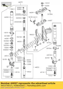 Kawasaki 440370017 suporte-garfo sob - Lado inferior