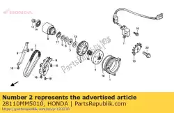 Here you can order the gear comp., starting driv from Honda, with part number 28110MM5010: