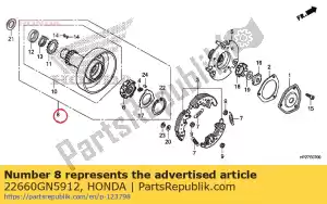 Honda 22660GN5912 outer assy prmima - Bottom side