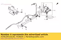 43462KVZ630, Honda, grampo b, cabo de estacionamento honda nss 250 2008 2009 2010 2011, Novo