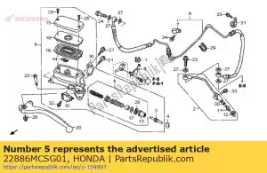 Honda 22886MCSG01 conjunto de pistão, mestre - Lado inferior