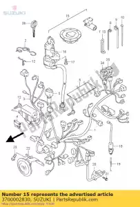 Suzuki 3700002830 ensemble de serrure - La partie au fond