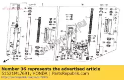 case comp., l. Bott van Honda, met onderdeel nummer 51521ML7691, bestel je hier online: