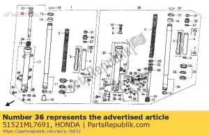 Honda 51521ML7691 caso comp., l.bott - Lado inferior