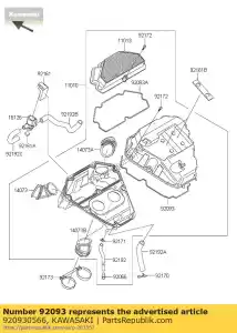 kawasaki 920930566 sello er650ecf - Lado inferior