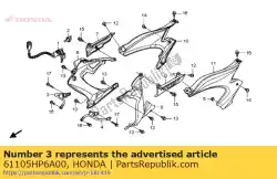 momenteel geen beschrijving beschikbaar van Honda, met onderdeel nummer 61105HP6A00, bestel je hier online: