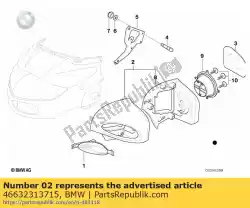 Here you can order the left prime coated mirror from BMW, with part number 46632313715: