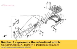 Here you can order the carrier comp., rr. *nh146 from Honda, with part number 50300MAK000ZA: