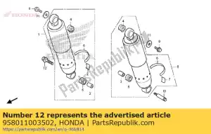 Honda 958011003502 bullone, flangia, 10x35 - Il fondo