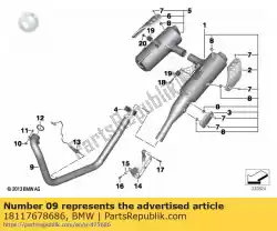 Ici, vous pouvez commander le collecteur d'échappement auprès de BMW , avec le numéro de pièce 18117678686: