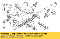 pakking, ex. Klep van Honda, met onderdeel nummer 18151MCJ003, bestel je hier online: