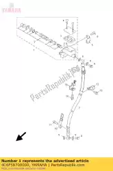 hoofdcilinder su van Yamaha, met onderdeel nummer 4C6F58700000, bestel je hier online: