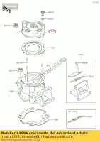 110011516, Kawasaki, culata kx65-a1 kawasaki  kx 65 2000 2001 2002 2003 2005 2006 2007 2008 2009 2010 2011 2012 2013 2014 2015 2016 2017 2018 2019 2020, Nuevo