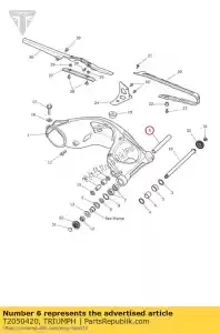 triumph T2050420 interne afstandhouder 11x183 - Onderkant