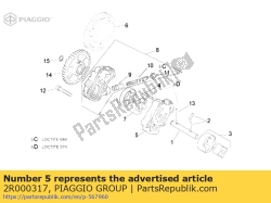 Aprilia 2R000317, Oil pressing pump casing, OEM: Aprilia 2R000317