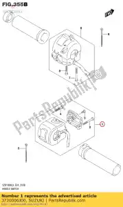 Suzuki 3720006J00 switch assy, ??han - Lado inferior