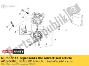 Piaggio Group AP8206895 gas valve adj.screw - Bottom side