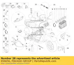 Aquí puede pedir guardia de Piaggio Group , con el número de pieza 656656: