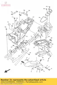 Yamaha 20S216290000 guarda lama - Lado inferior