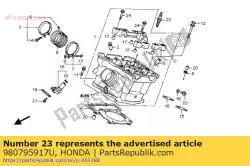 Ici, vous pouvez commander le bougie auprès de Honda , avec le numéro de pièce 980795917U: