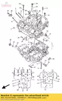 901161057600, Yamaha, bullone, perno (4bh) yamaha fzr gts yzf gtsa yzfr thunderace thunderrace 1000, Nuovo