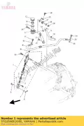 Ici, vous pouvez commander le maître-cylindre arrière assy auprès de Yamaha , avec le numéro de pièce 5TG2580E2000: