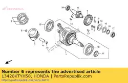 Ici, vous pouvez commander le poids comp., équilibreur auprès de Honda , avec le numéro de pièce 13420KTYH50: