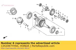 honda 13420KTYH50 poids comp., équilibreur - La partie au fond