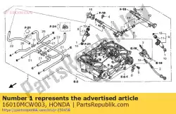 pakkingset van Honda, met onderdeel nummer 16010MCW003, bestel je hier online: