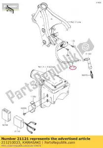 Kawasaki 211210033 coil-ignition - Bottom side