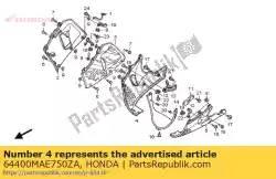 Here you can order the cowl set, r. Lower (wl) *type4 * (type4 ) from Honda, with part number 64400MAE750ZA:
