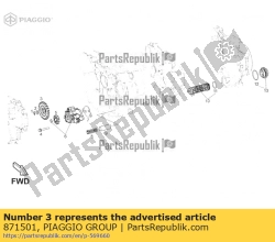 Aprilia 871501, Pignon fou, OEM: Aprilia 871501